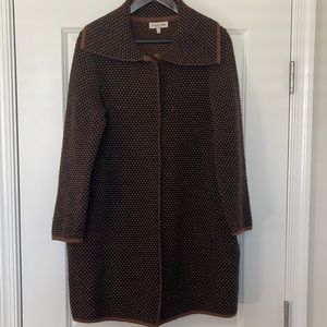 Le Maglie Di Sofia Button Down Brown Cardigan